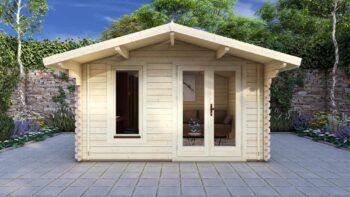 Log Cabin Atlanta 3.8×3.2m, 44mm3