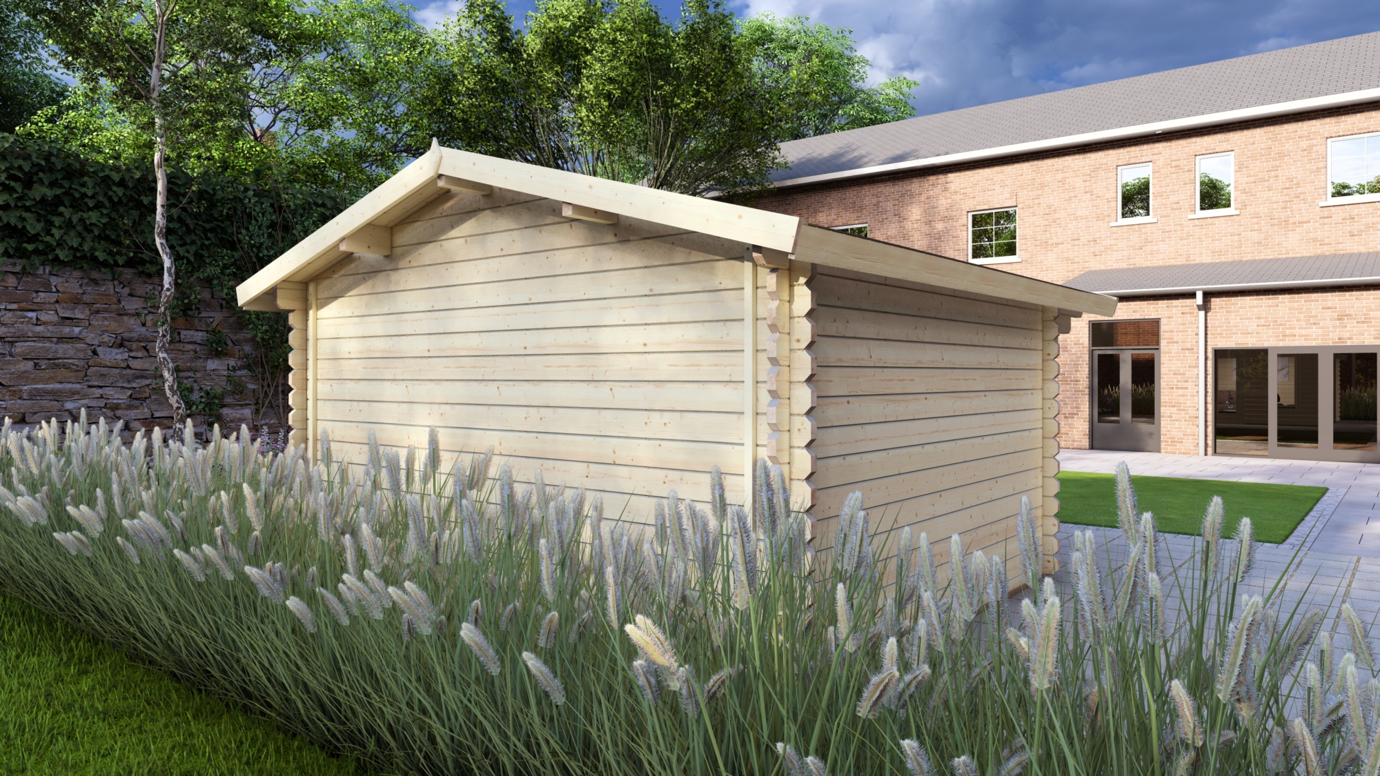 Log Cabin Atlanta 3.8×3.2m, 44mm4 Large scale image