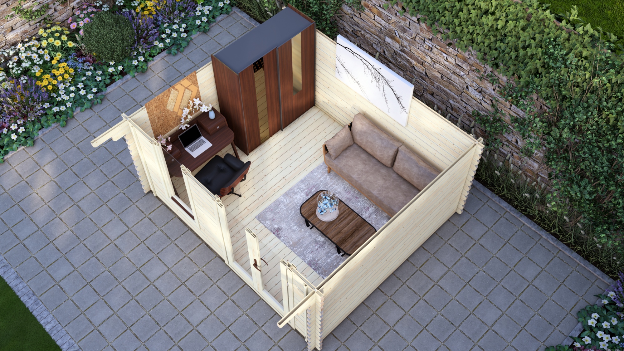 Log Cabin Atlanta 3.8×3.2m, 44mm6 Large scale image