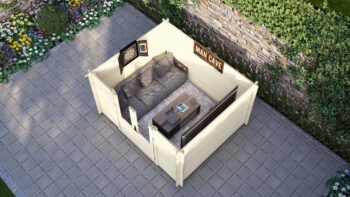 Log Cabin Grendale 3.2×2.6m, 28mm – 7