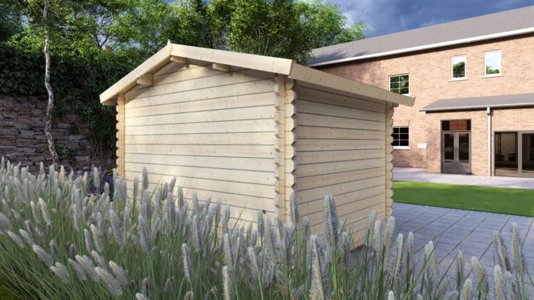 Modern Log Cabin 3.2×2.6m – Alu Sliding Doors, Apex Roof4 carousel small image