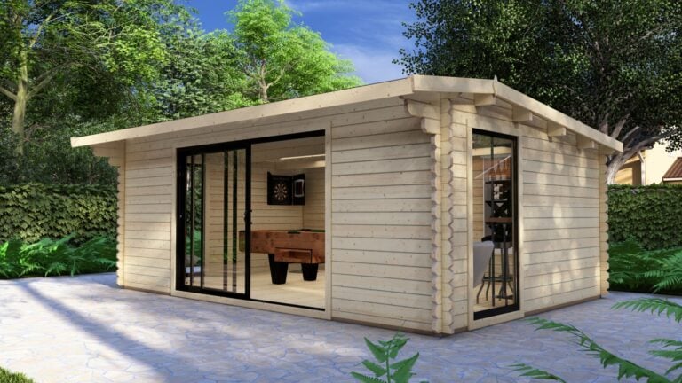 Modern Log Cabin 6×4m Dylan Wolverley 6×4 Pent2 carousel small image