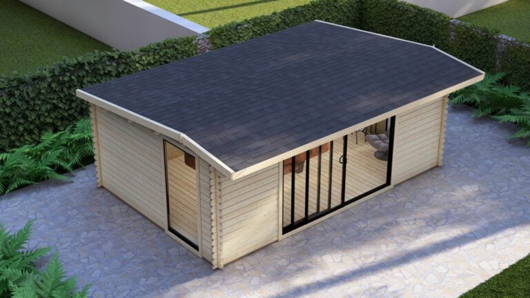 Modern Log Cabin 6×4m Dylan Wolverley 6×4 Pent7 carousel small image