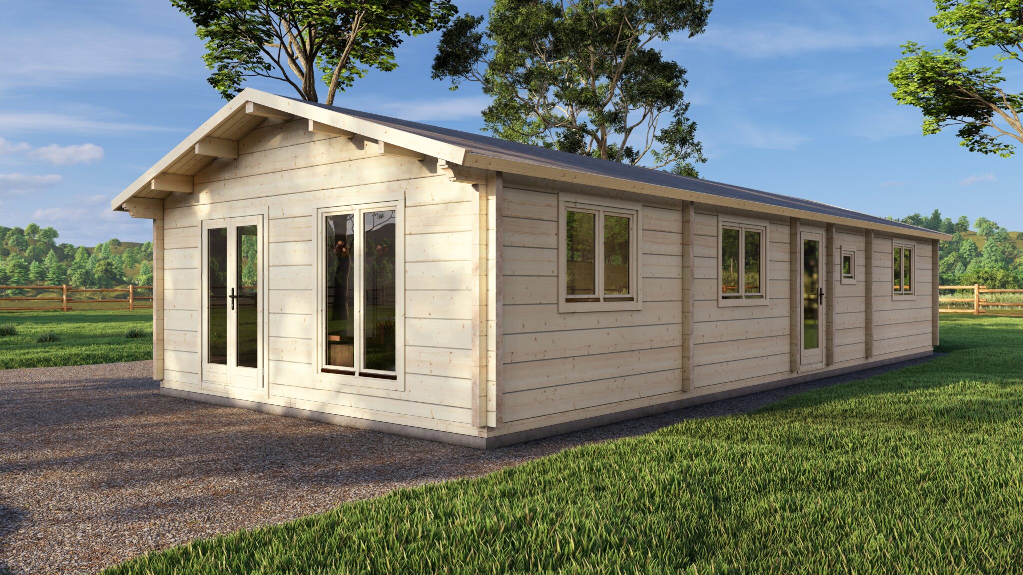Mobile Log Home 3 Bed 14×6.0m – 2