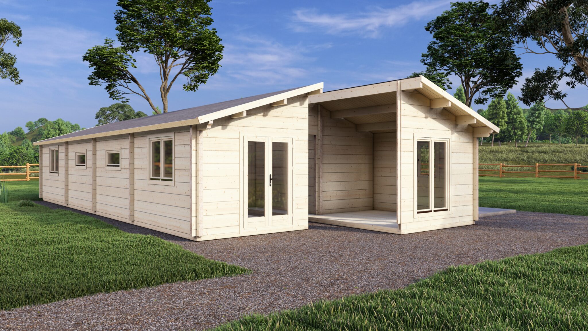 Mobile Log Home 3 Bed 14×6.0m – 6