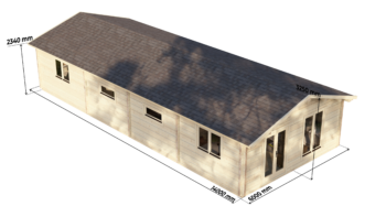 Mobile Log Home 3 Bed 14×6.0m – 7