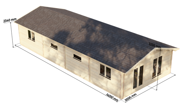 Mobile Log Home 3 Bed 14×6.0m – 7