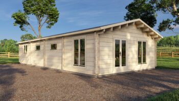 Mobile Log Home 3 Bed 14×6.8m – 1