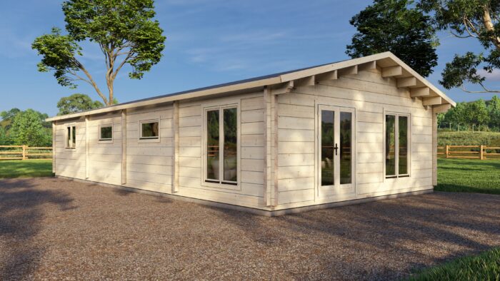 Mobile Log Home 3 Bed 14×6.8m