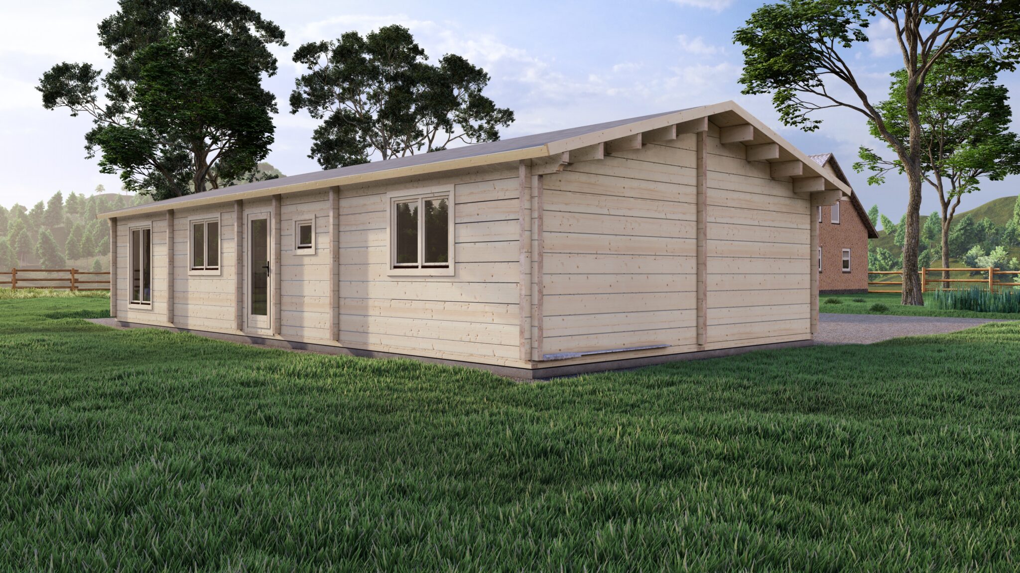 Mobile Log Home 3 Bed 14×6.8m – 3
