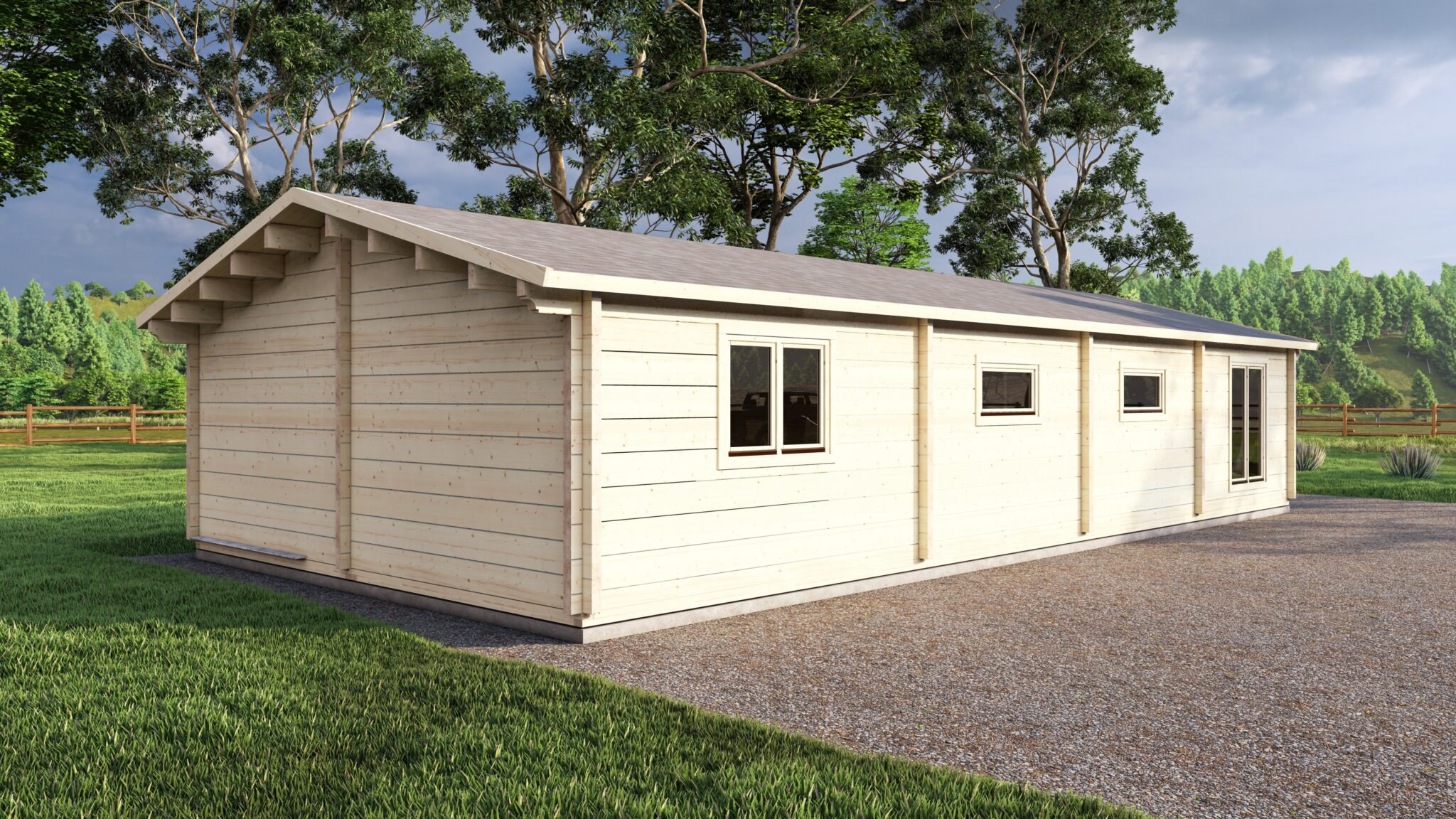 Mobile Log Home 3 Bed 14×6.8m – 4