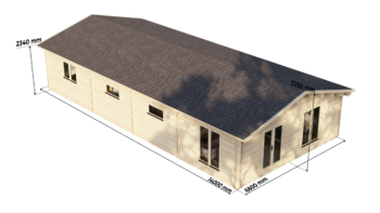 Mobile Log Home 3 Bed 14×6.8m – 7