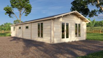 Mobile Log Home 3 Bed 15x6m – 1