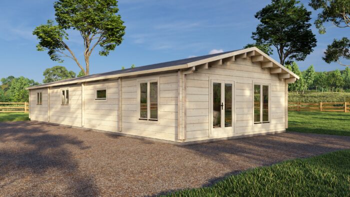Mobile Log Home 4 Bed 18×6.8m
