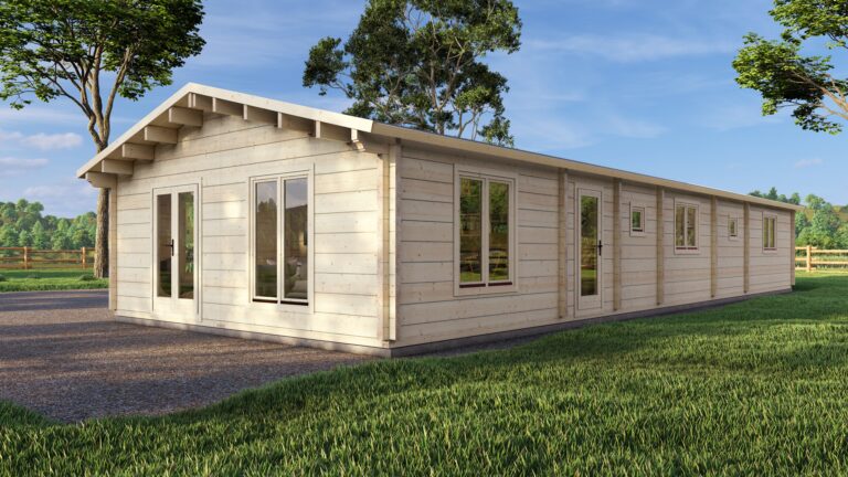 Mobile Log Home 4 Bed 18×6.8m – 2