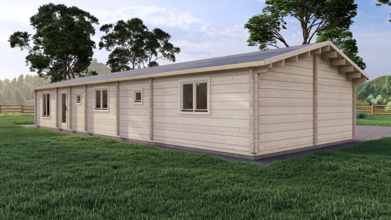 Mobile Log Home 4 Bed 18×6.8m – 3