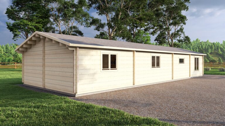Mobile Log Home 4 Bed 18×6.8m – 4