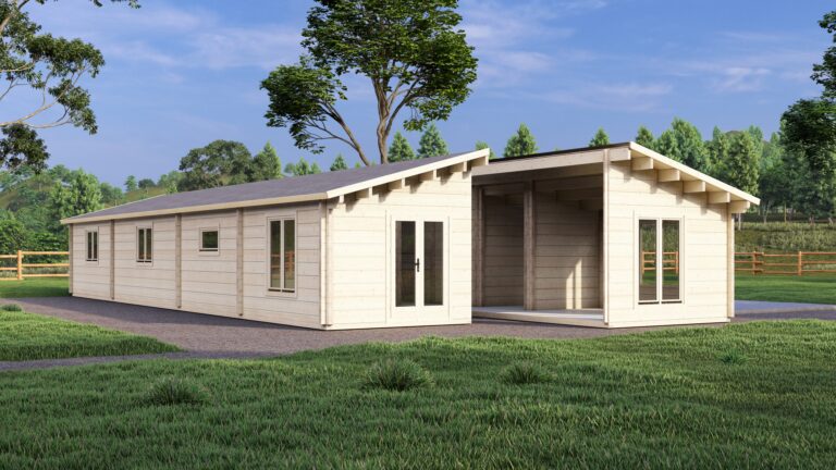 Mobile Log Home 4 Bed 18×6.8m – 6