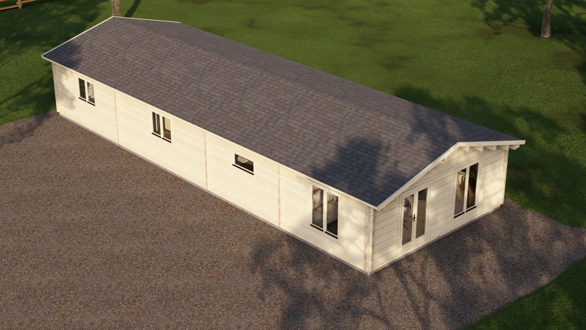 Mobile Log Home 4 Bed 18×6.8m – 8