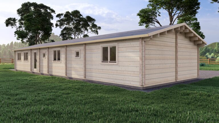 Mobile Log Home 4 Bed 20×6.0m – 3