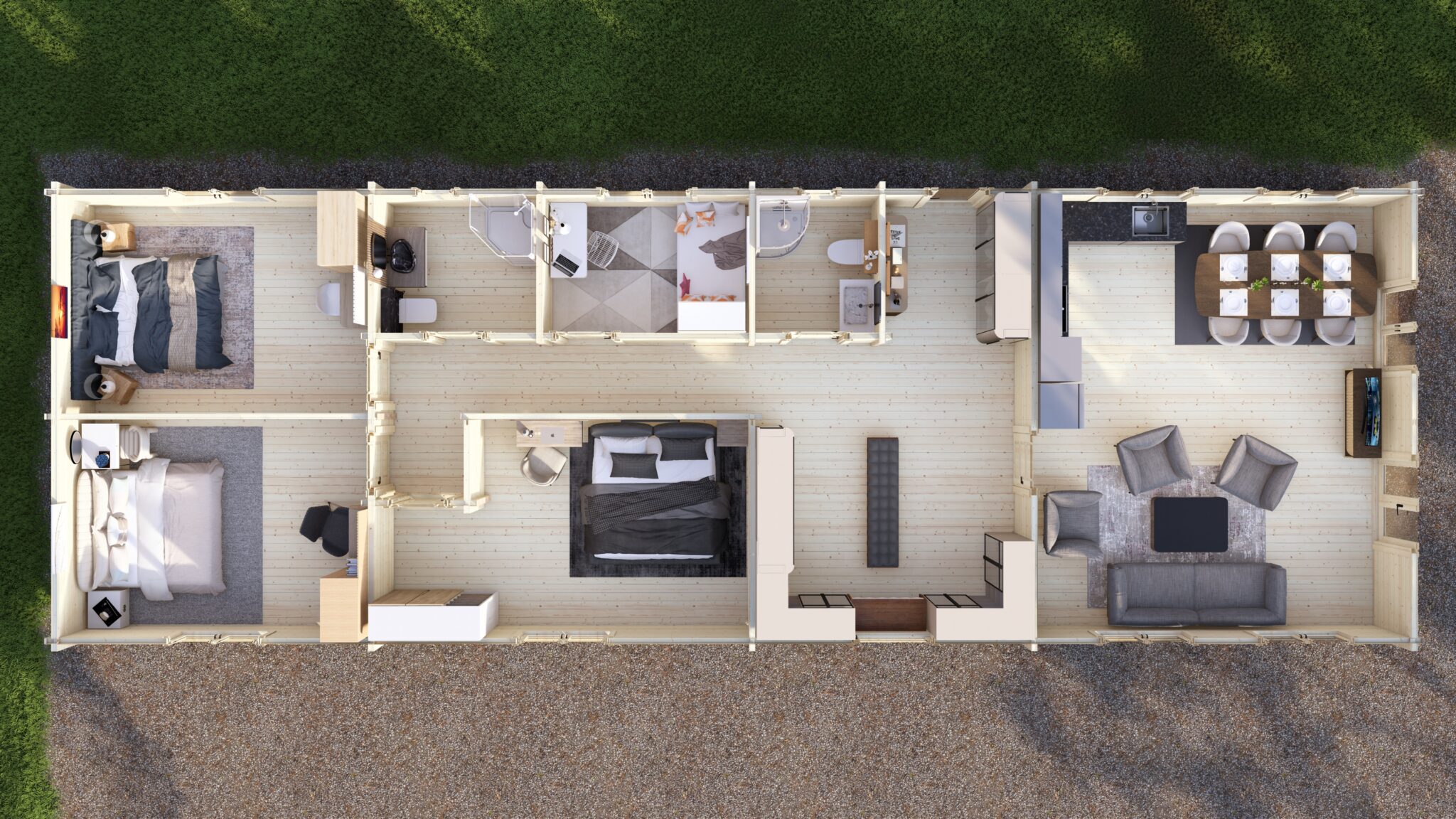 Mobile Log Home 4 Bed 20×6.0m – 5