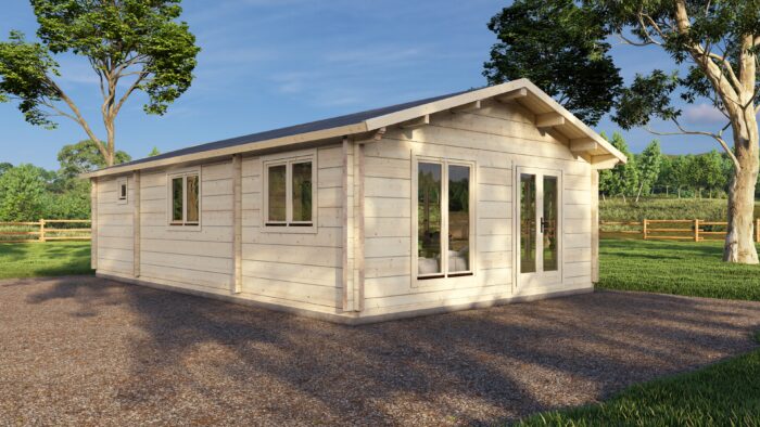 Mobile Log Home 1 Bed 10x6m