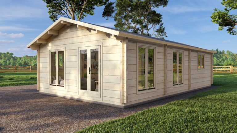 Mobile Log Home Great Ouse1 Bed 10x6m – 2