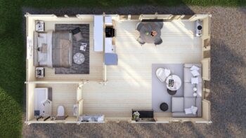 Mobile Log Home Great Ouse1 Bed 10x6m – 5
