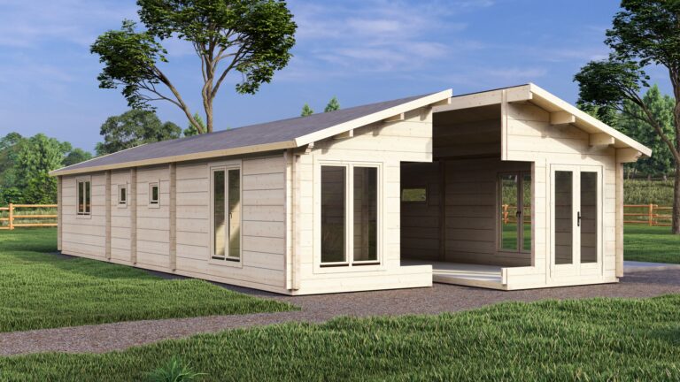 Mobile Log Home Wye2 Bed 14×5.8m – 6
