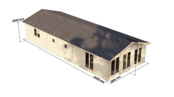 Mobile Log Home Wye2 Bed 14×5.8m – 7