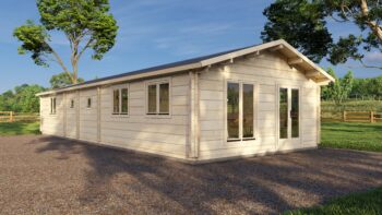 Mobile Log Home Wye2 Bed 15x6m – 1
