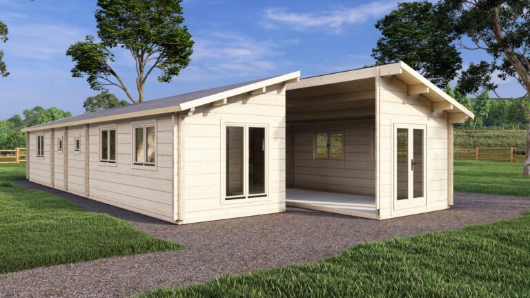 Mobile Log Home Wye2 Bed 15x6m – 6