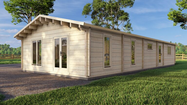 Mobile Log Home Wye2 Bed 16×6.8m – 2
