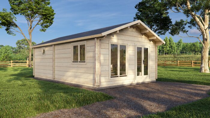 Mobile Log Home 1 Bed 8x5m