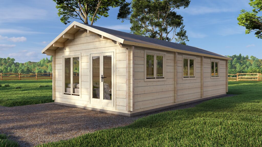 Mobile Log Home 1 Bed 10x5m Main Image