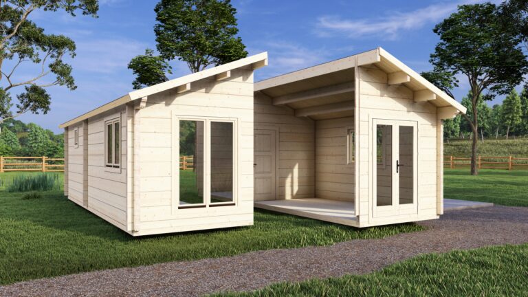 Mobile log cabin Great Ouse1 Bed 8x5m – 6