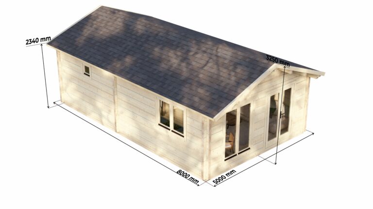 Mobile log cabin Great Ouse1 Bed 8x5m – 7