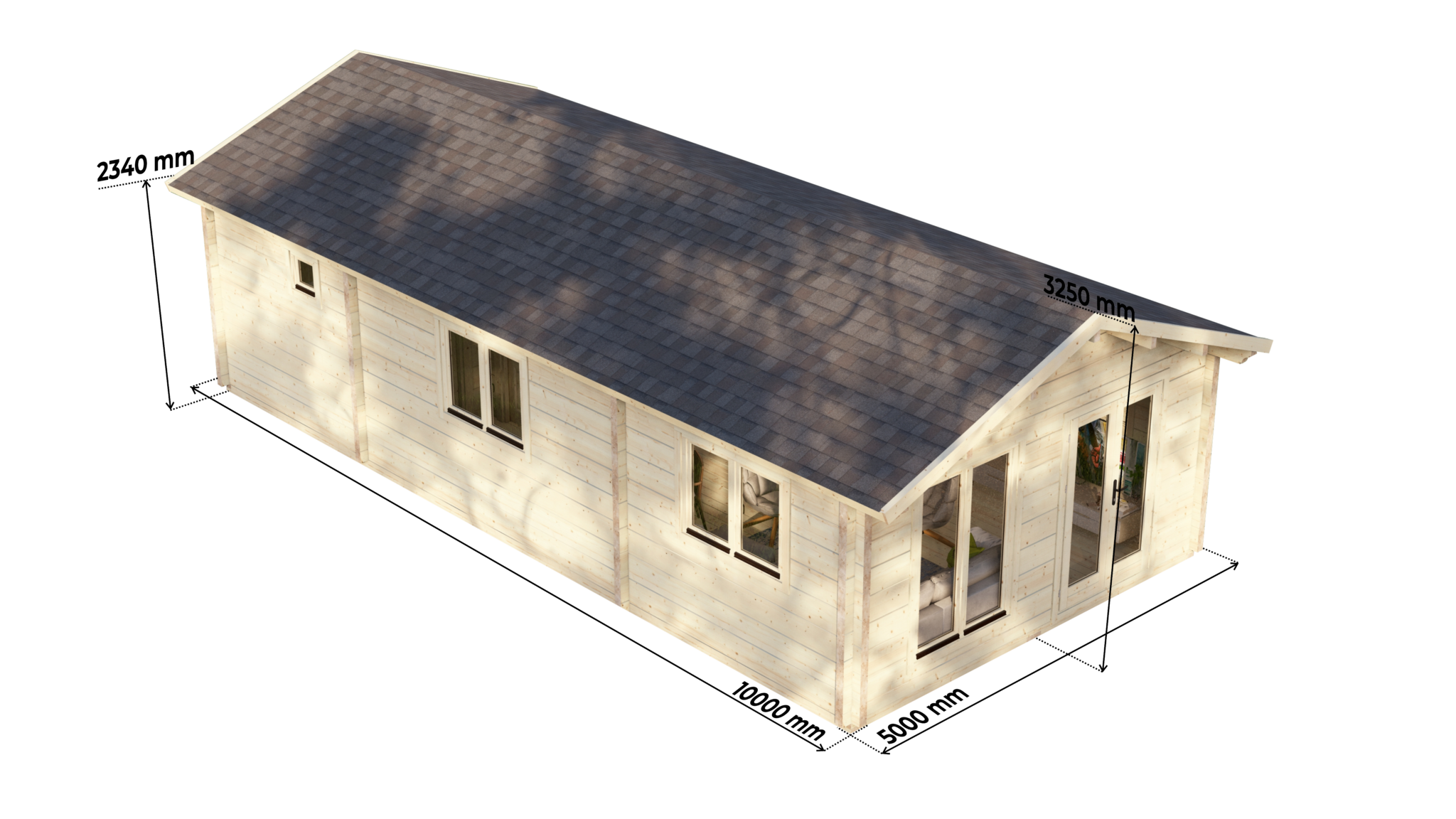 Mobile log cabin Great Ouse1 Bed 8x5m – 7