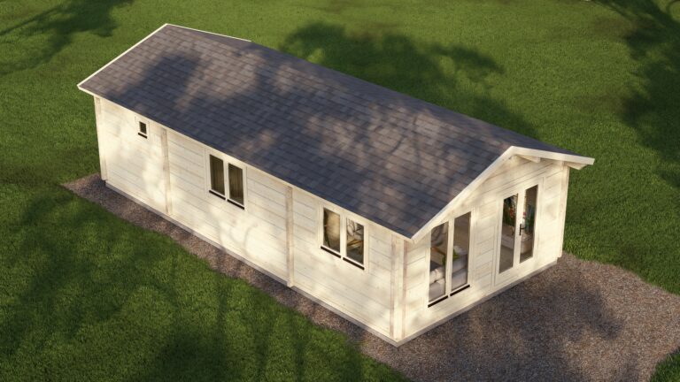 Mobile log cabin Great Ouse1 Bed 8x5m – 8