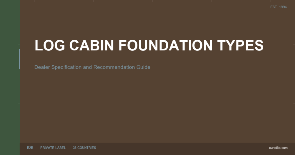 Log Cabin Foundation Types: Dealer Specification And Recommendation Guide