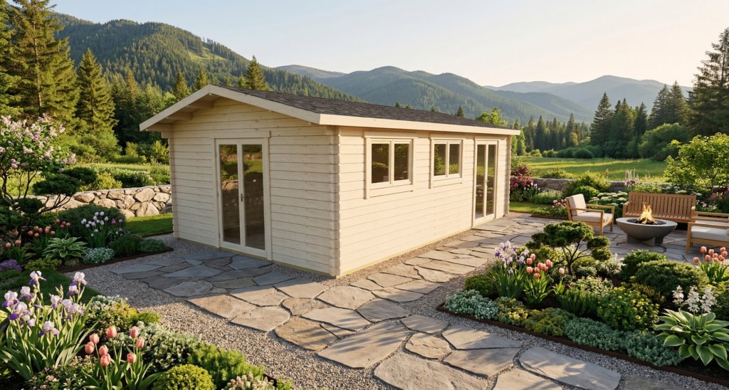 3D technical project visual for Apex Timber Lodge 4.1x6.7.