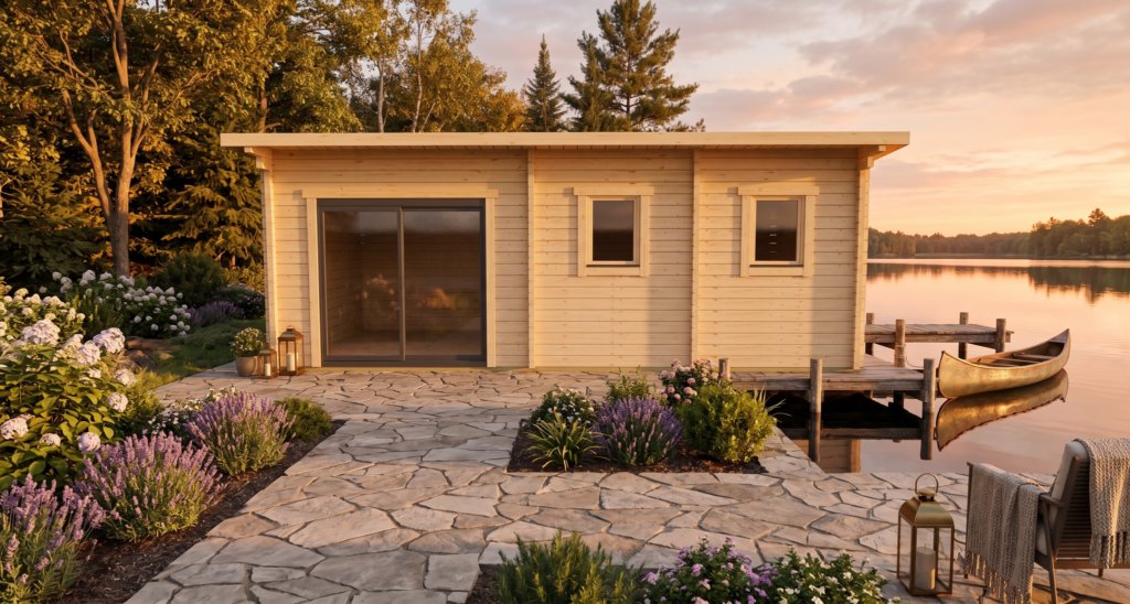 3D technical project visual for Pent Garden Room 3.0x6.5.