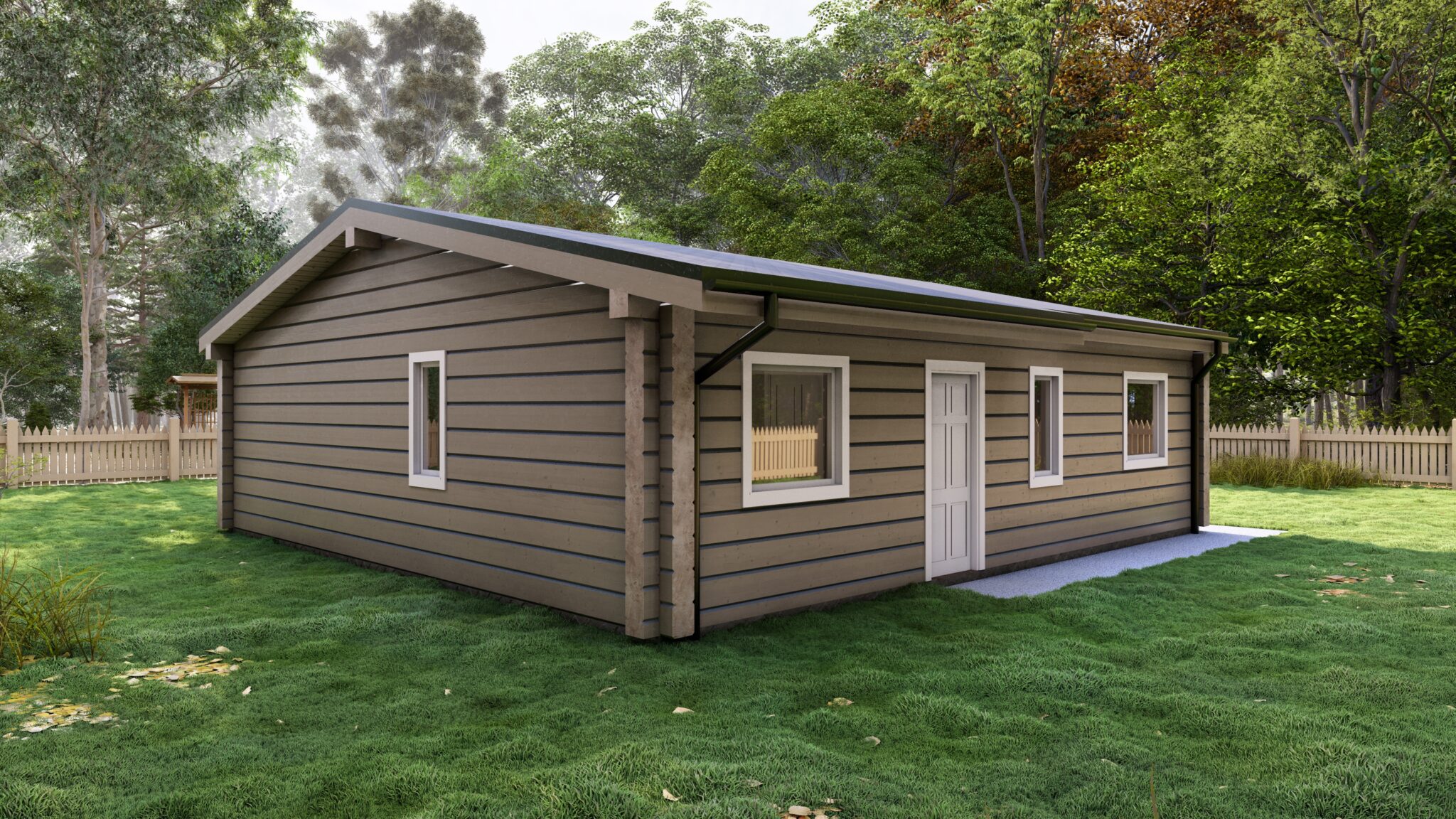 Fjord 80 Glulam House Side Elevation B