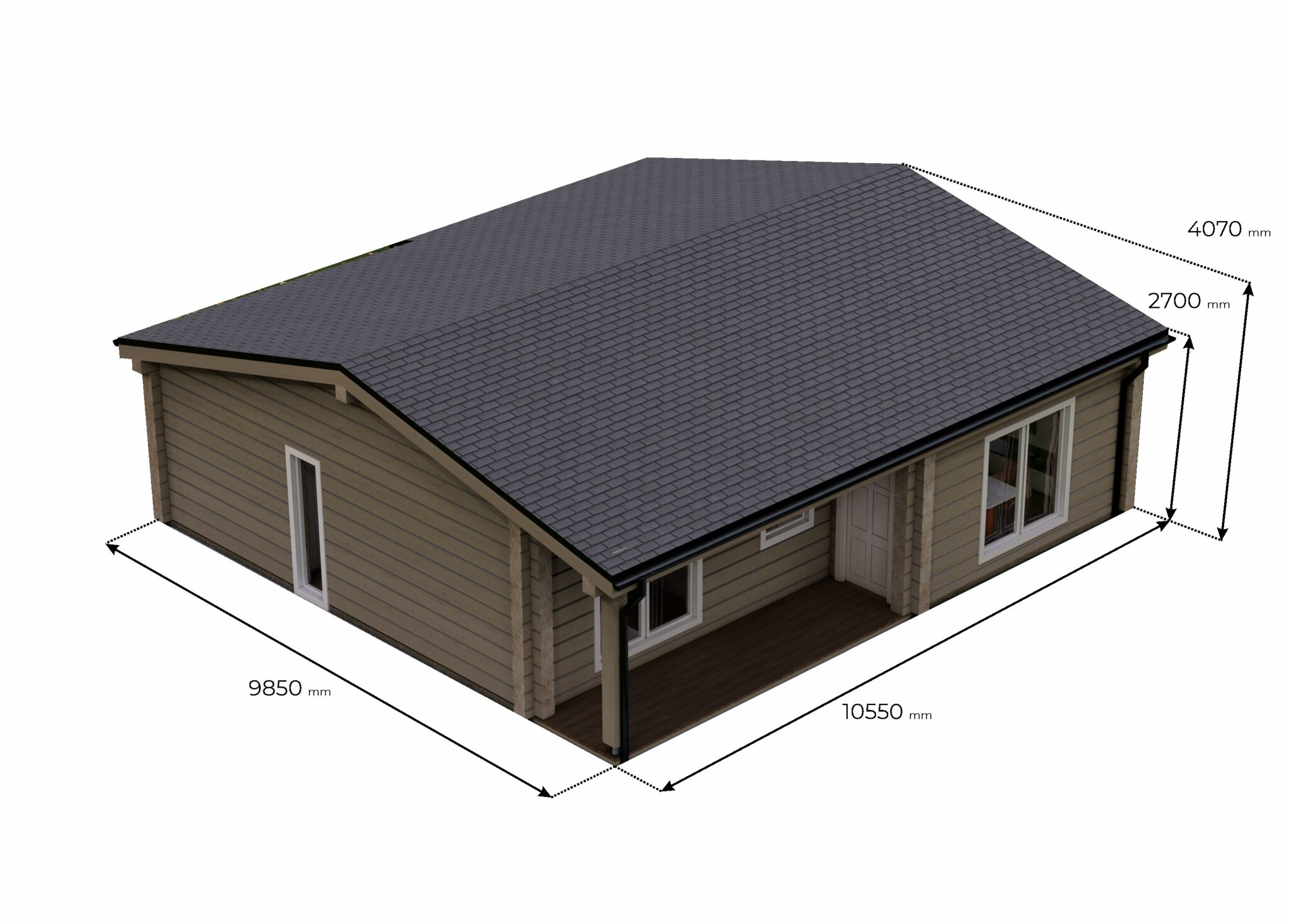 Fjord 80 Glulam House Floor Plan