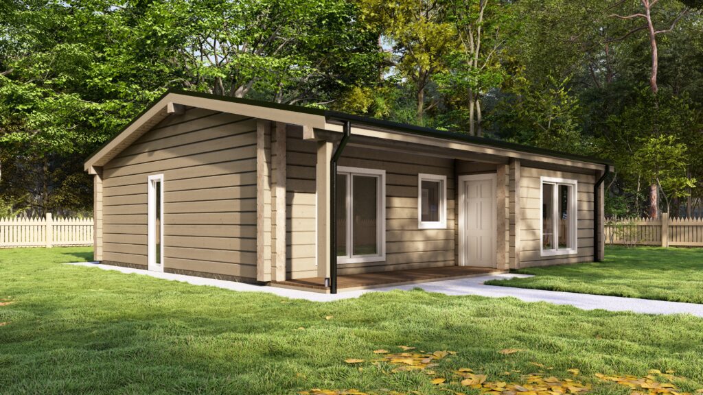 Glulam Log House Fjord 80 10.2×9.5m, 220mm Main Image