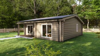 Fjord 80 Glulam House Side Elevation A