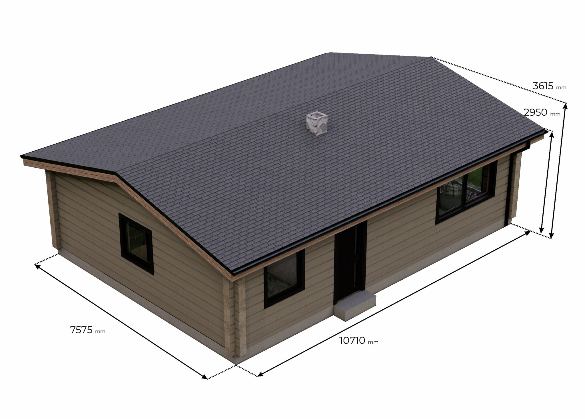 Halden Glulam House Floor Plan