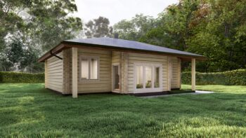 Linnea Glulam House Side Elevation B