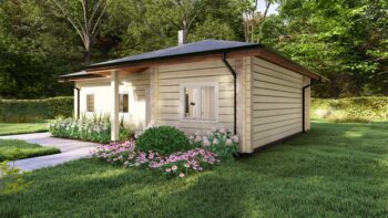 Linnea Glulam House Side Elevation A