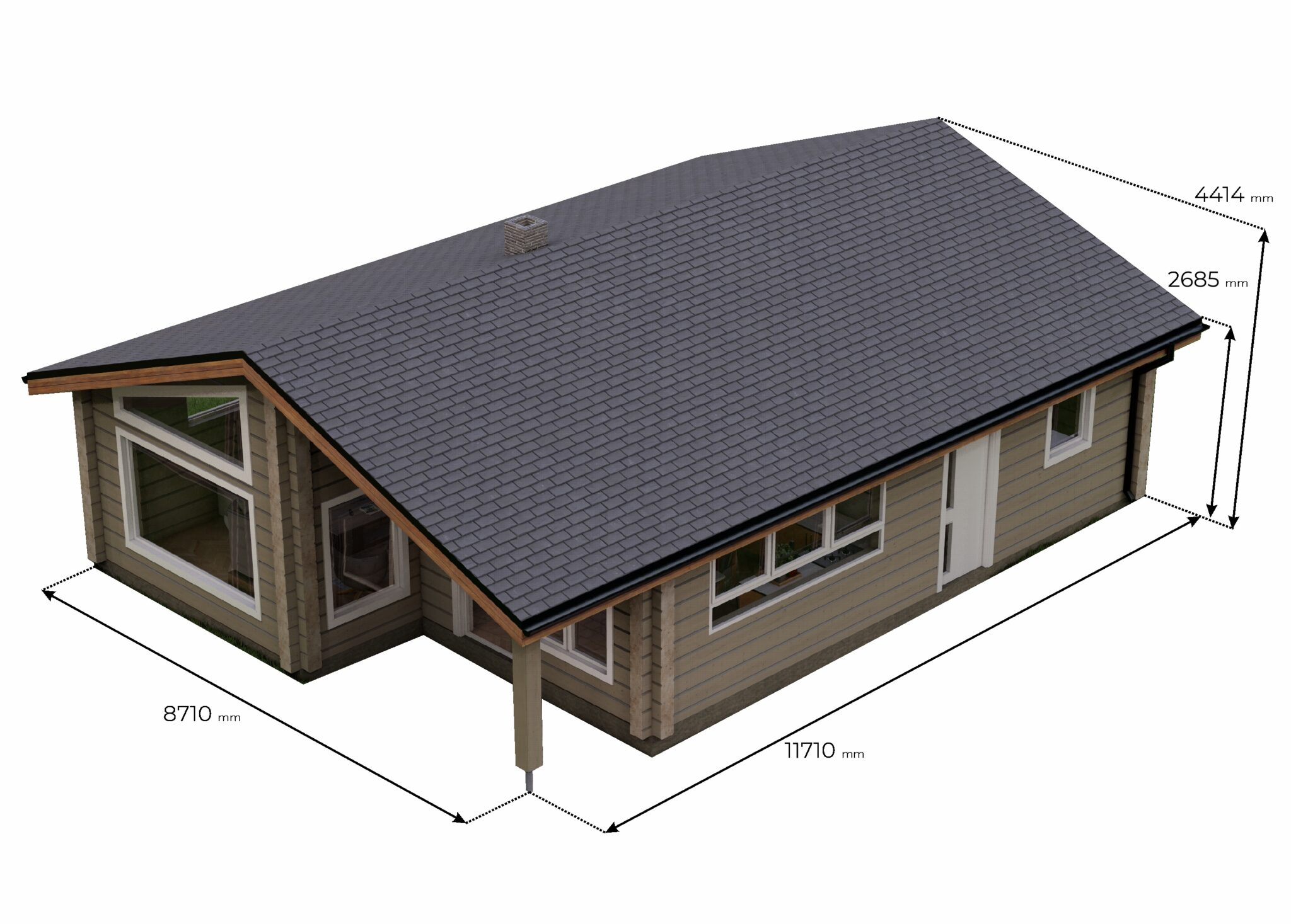 Lumio 102 Glulam House Floor Plan